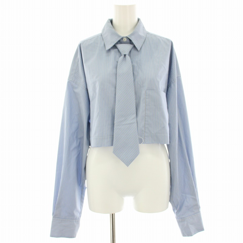 メゾンスペシャル MAISON SPECIAL 23SS ネクタイショートシャツ 