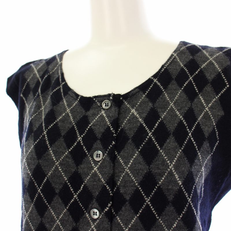 マーガレットハウエル MARGARET HOWELL ベスト ニット アーガイル柄 8