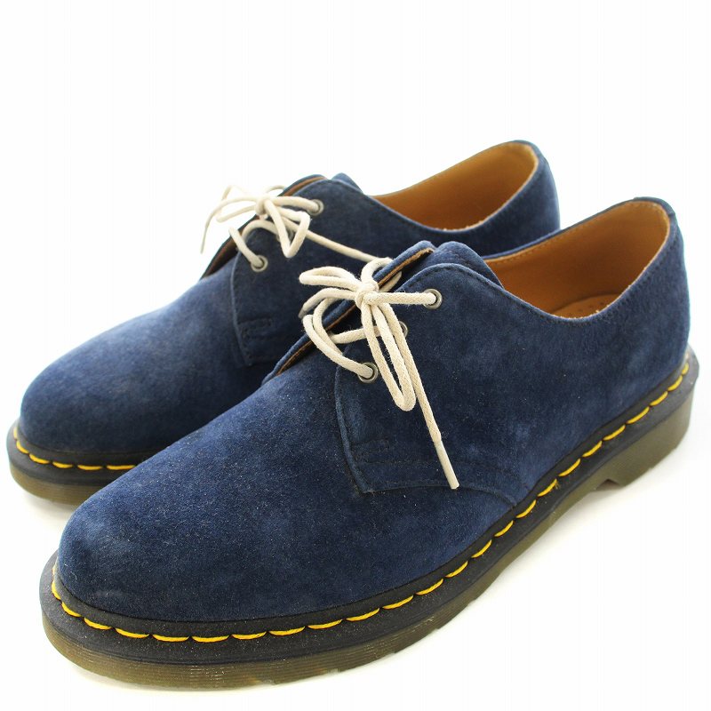 ドクターマーチン DR.MARTENS 3ホール スエードブーツ 22739 UK8 青 