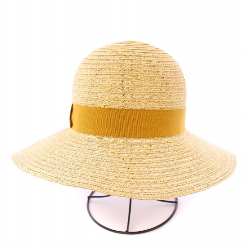 エルメス HERMES 麦わら帽子 ストローハット 58cm ベージュ /BB