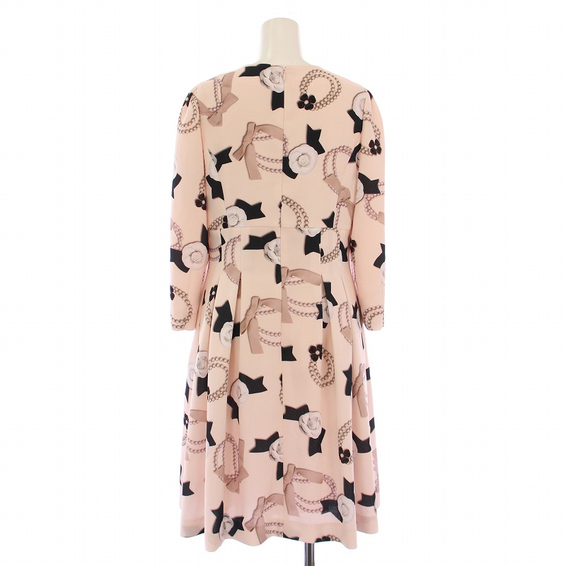 カメリア M'S GRACY エムズグレイシー ワンピース リボン Aライン 黒