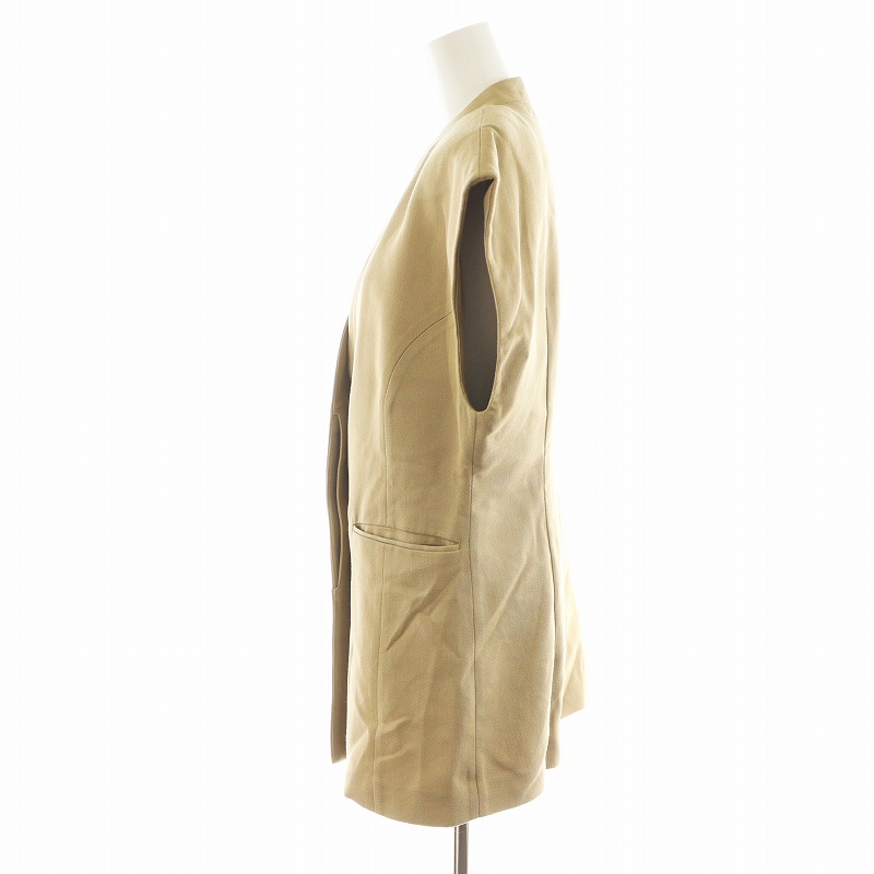 未使用品 トゥデイフル TODAYFUL 23SS サテンオーバーベスト Satin Over Vest 38 ベージュ 123101106 /AN50 レディース 未使用品 トゥデイフル TODAYFUL 23SS サテンオーバーベスト