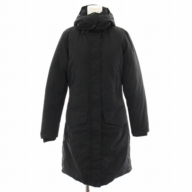 パタゴニア Patagonia シティストームパーカー CITY STORM PARKA ダウンジャケット アウター ミドル フード ナイロン XS 黒 ブラック 28005 /YT レディース