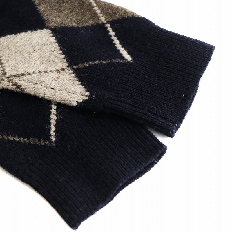アーペーセー A.P.C. ニット セーター 長袖 アーガイル柄 ウール M 