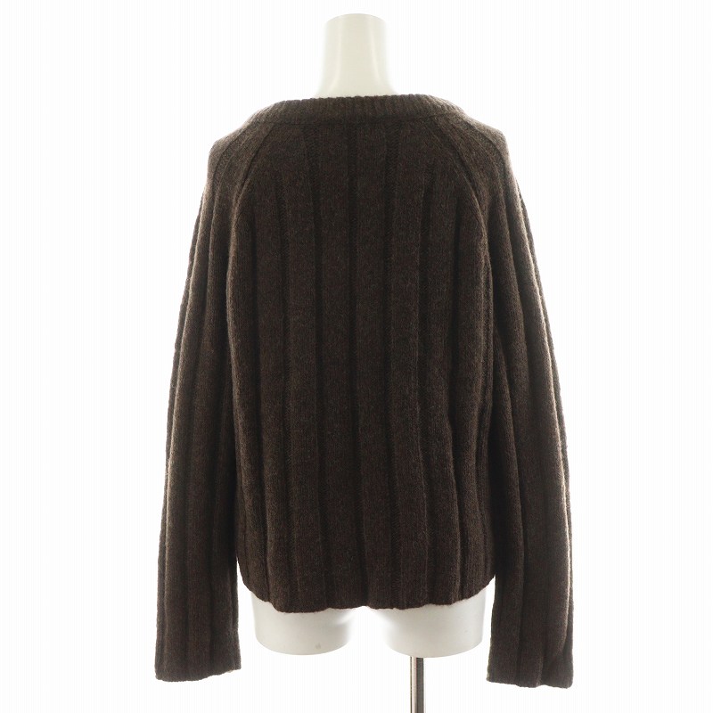 セオリーリュクス theory luxe 23AW BRUSHED RIB CATY ニット セーター 長袖 Vネック ウール 38 茶 ブラウン 3401703 /AN39 レディース theory luxe セオリーリュクス 23AW BRUSHED RIB CATY ニット
