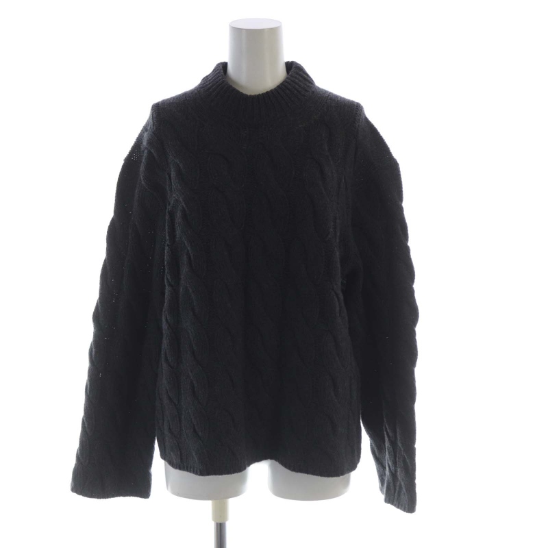 Theory ニットプルオーバー セオリー Theory 23AW FELTED WOOL CASH MOCK CABLE PO ニット