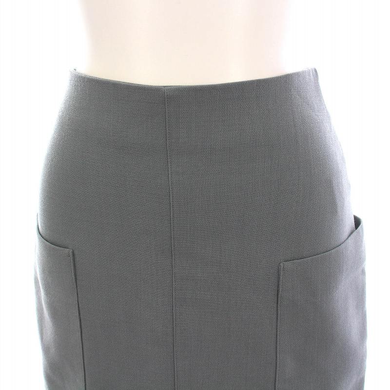 オーラリー AURALEE タイトスカート ロング 0 ブルーグレー A21AS06WP  