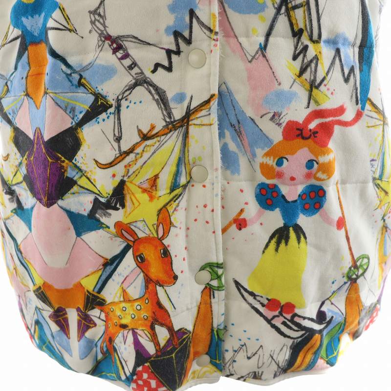 ツモリチサト TSUMORI CHISATO SLEEP ベスト リバーシブル フリース L 白 ホワイト URW133 /AN34 レディース ツモリチサト TSUMORI CHISATO SLEEP ベスト リバーシブル