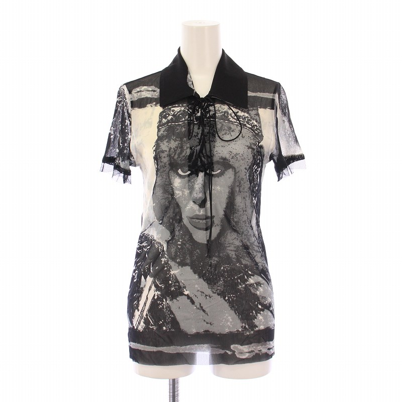 jean paul gaultier ゴルチェ パワーネット　顔柄トップス ジャンポールゴルチエ Jean Paul GAULTIER JPG 90's パワーネット