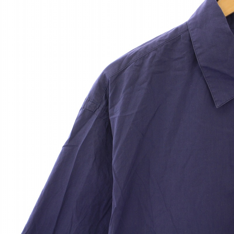 ブラームス blurhms 23SS Chambray Open-collar Shirt シャンブレー