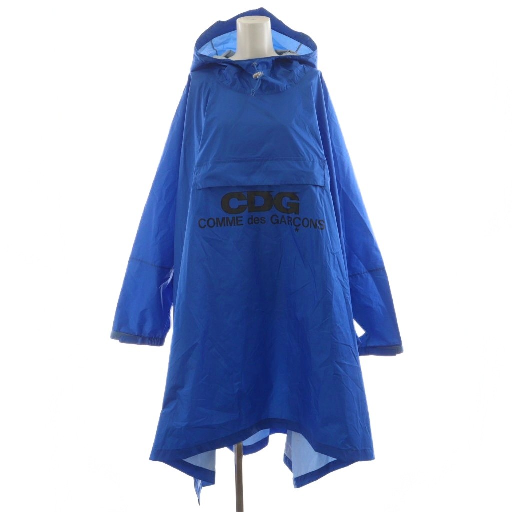 コムデギャルソン COMME des GARCONS ポンチョ フード ロゴ ナイロン F 