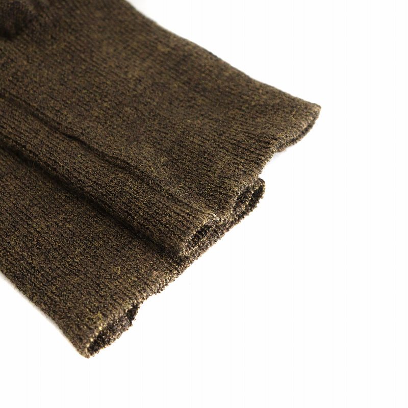 ミューズ ドゥーズィエム クラス MUSE de Deuxieme Classe 21SS URBAN Vネック プルオーバー ニット カットソー 長袖 麻 リネン 茶 ミューズ ドゥーズィエム クラス MUSE de Deuxieme Classe 21SS