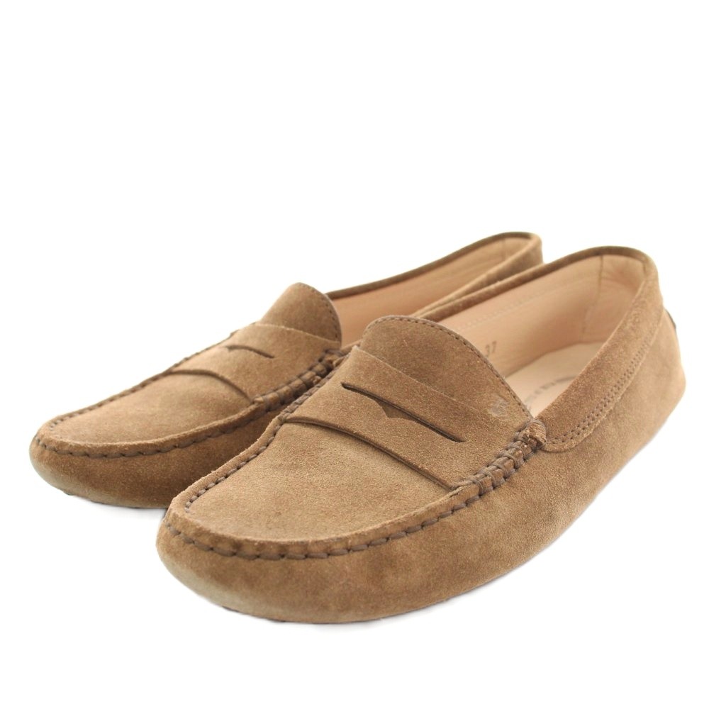 TOD'S ゴンミーニ 極美品 ブラウン ローファー 極美品 TOD'S