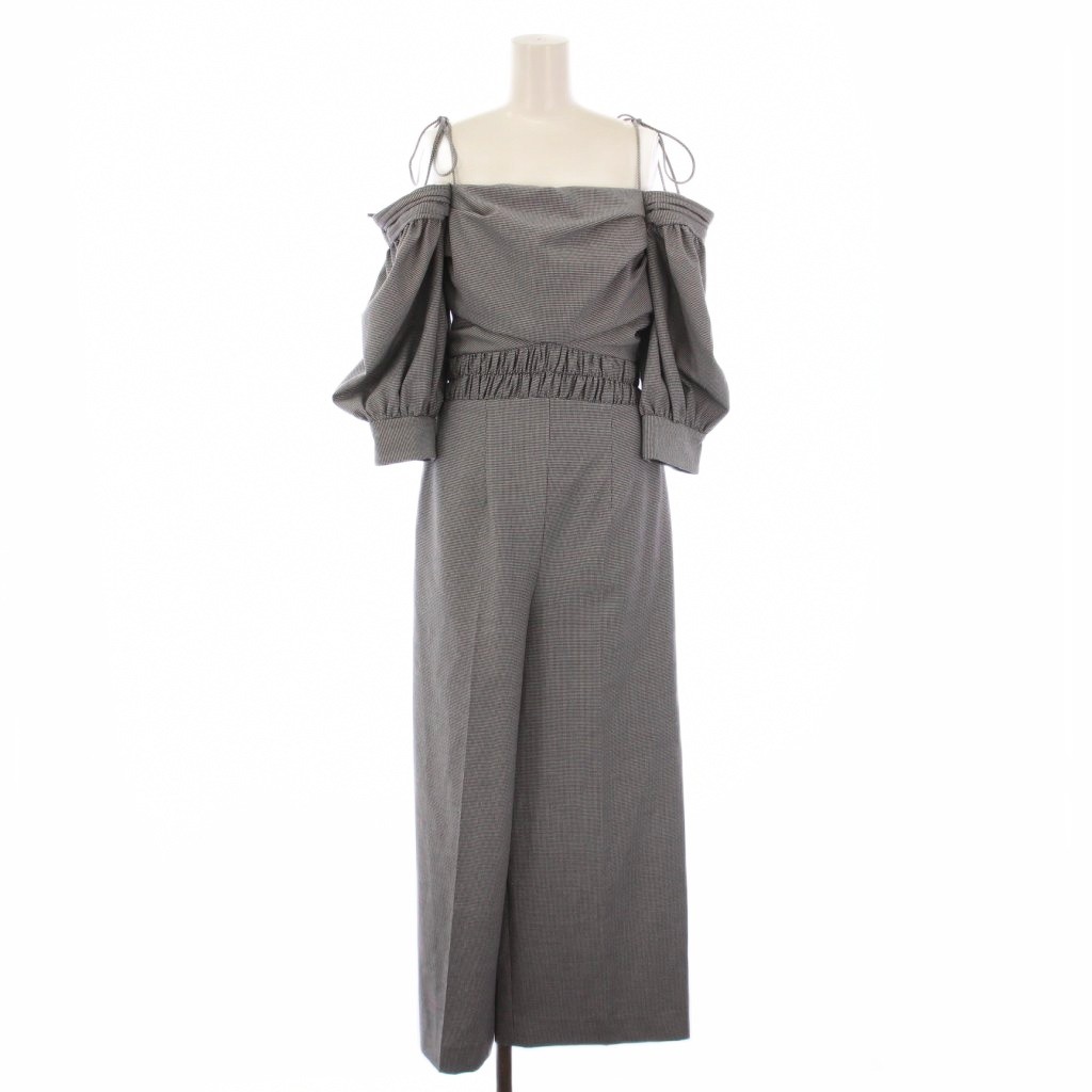スナイデル SNIDEL 24SS 2WAYパフオールインワン ワイドパンツ 五分袖 