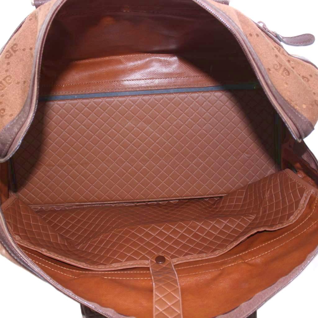 良品 ピエールカルダン 総柄ロゴデザイン ボストンバッグ ハンドバッグ ブラウン 良品 ピエールカルダン 総柄ロゴデザイン ボストンバッグ