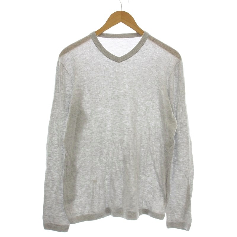 45rpm ニット 45r 45rpm ネイビー パフスリーブ 五分袖ニット M 45r