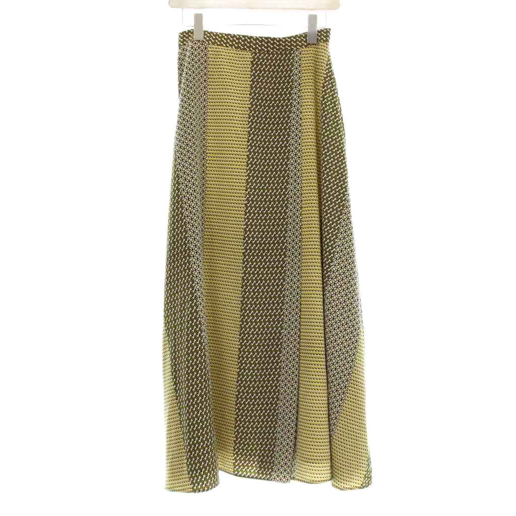 ユナイテッドアローズ UNITED ARROWS マルチプリントラップスカート  