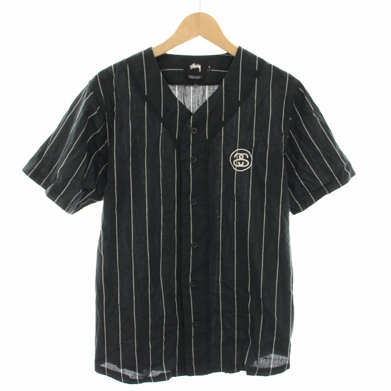 STUSSY ステューシー ストライプ ベースボールシャツ