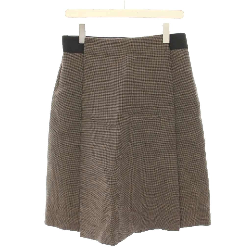 Drawerドゥロワー　ベージュ フレアロングスカート　38 Drawerドゥロワー ベージュ フレアロングスカート 38