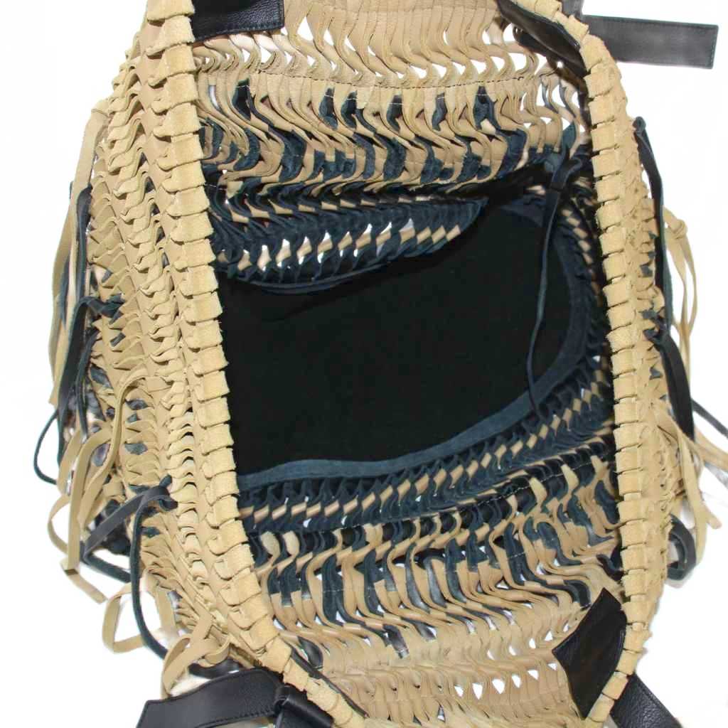 ロエベ LOEWE BOLSO WOVEN トートバッグ ショルダーバッグ レザー