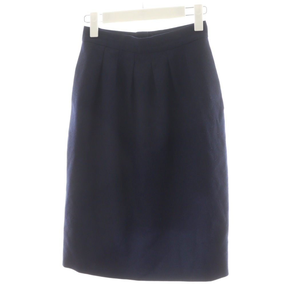 【中古】シャネル CHANEL BOUTIQUE タイトスカート ひざ丈 紺 ネイビー /AN19 レディース シャネル CHANEL BOUTIQUE タイトスカート ひざ丈 紺 ネイビー /AN19