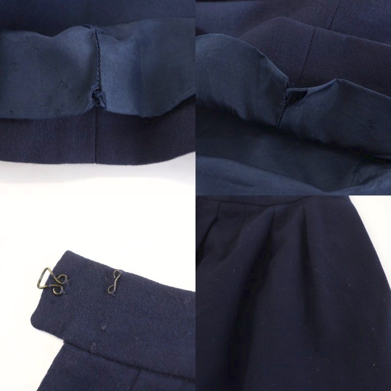 シャネル CHANEL BOUTIQUE タイトスカート ひざ丈 紺 ネイビー /AN19