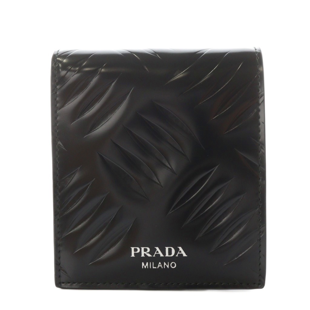 プラダ PRADA SPAZZOLATO BATTISTRADA 財布 二つ折り 小銭入れ