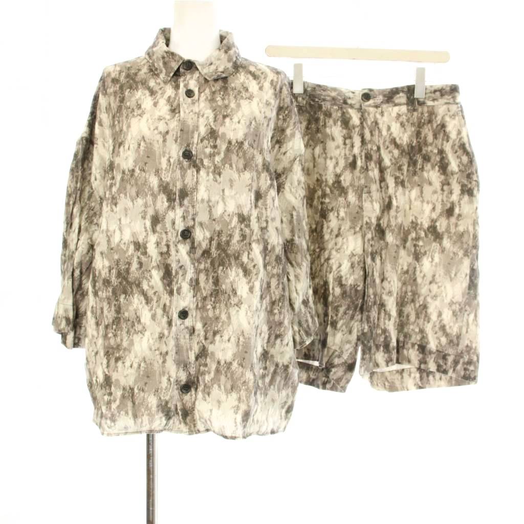 ZARA 半袖シャツショーツセットアップUS S ZARA ザラ メンズ 半袖 シャツセットアップ S 半袖シャツ