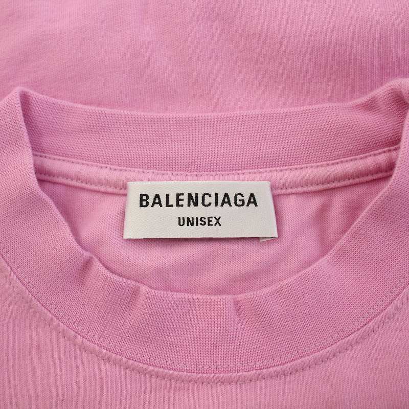 バレンシアガ ショートスリーブラウンドネックTシャツ 半袖 クルー  