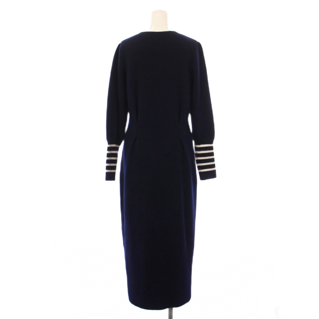 【未使用　タグ付】BORDERS at BALCONY 　ヘムフレア　ワンピース 未使用 タグ付】BORDERS at BALCONY ヘムフレア ワンピース