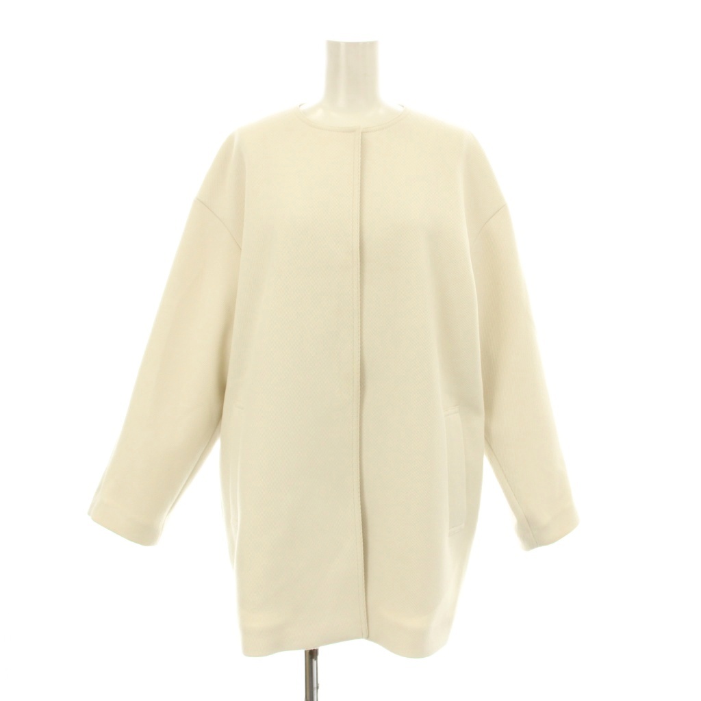 【美品】UNITED ARROWS ツイル ノーカラー　 ミドルコート UNITED ARROWS（ユナイテッドアローズ）の「＜UNITED ARROWS＞ツイル