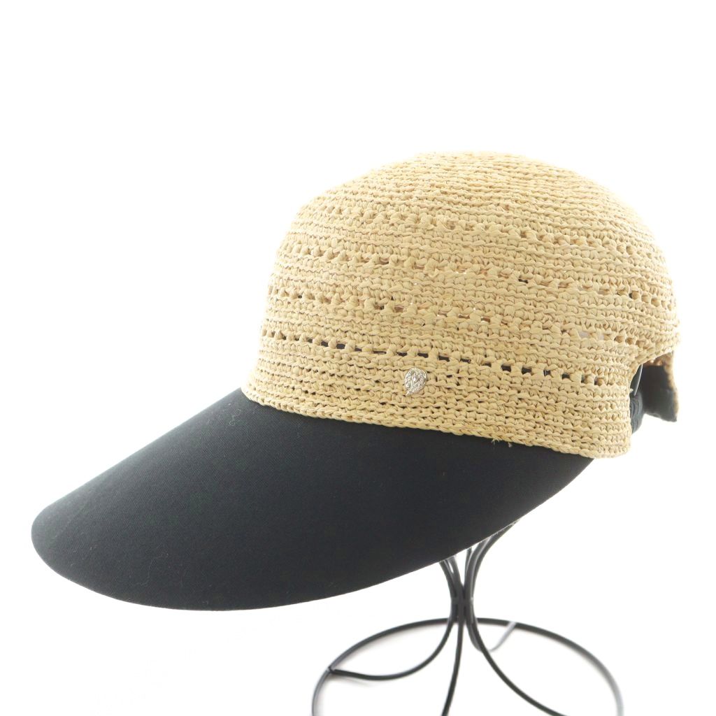 HELEN KAMINSKI ベージュ ブラック カンカン帽 HELEN KAMINSKI ベージュ ブラック カンカン帽 HELEN KAMINSKI