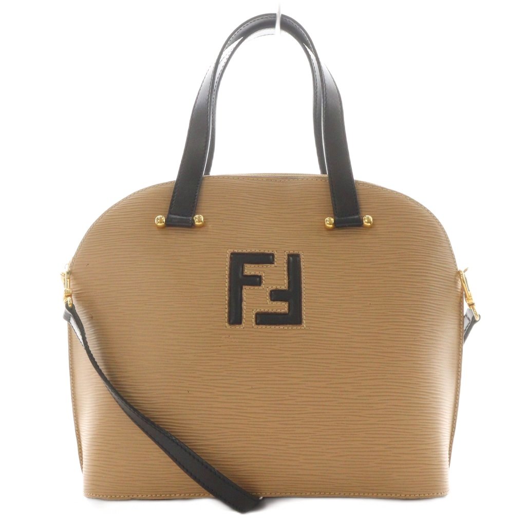 フェンディ FENDI ヴィンテージ FFロゴ ハンドバッグ ショルダーバッグ 