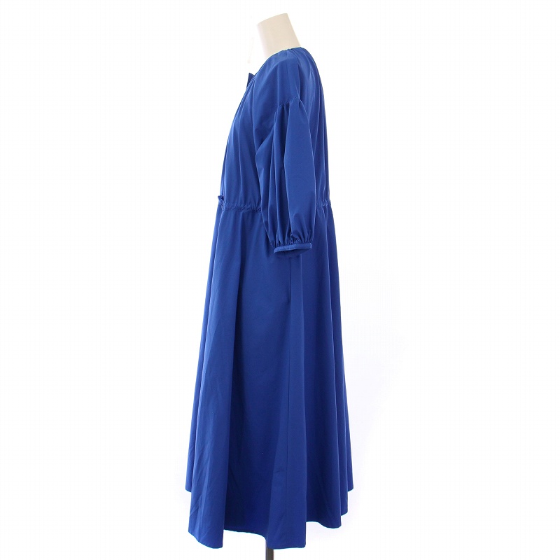 新品 Rene ルネ ロングワンピース ブルー 34 S 7号 フレア 2022 楽天