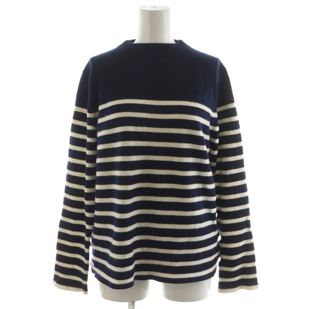 ドゥロワー Drawer ボーダークルーネックプルオーバー ニット セーター