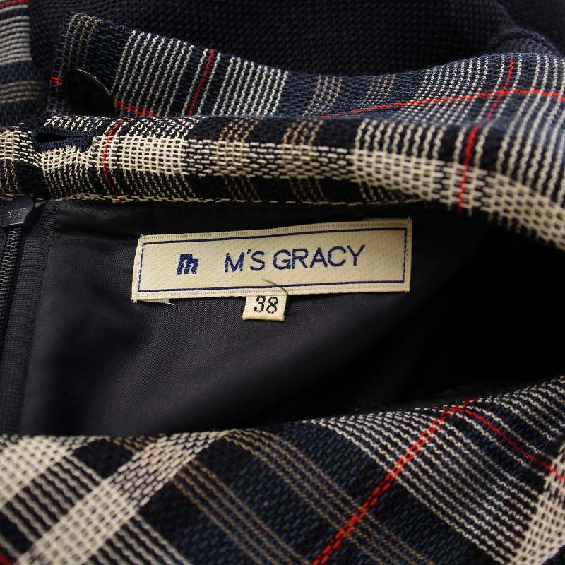 チェック柄半袖フレアワンピース M'S GRACY 【公式通販】