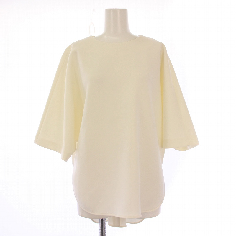 LE PHIL スキューバジャージーブラウス ルフィル ホワイト ハイパー