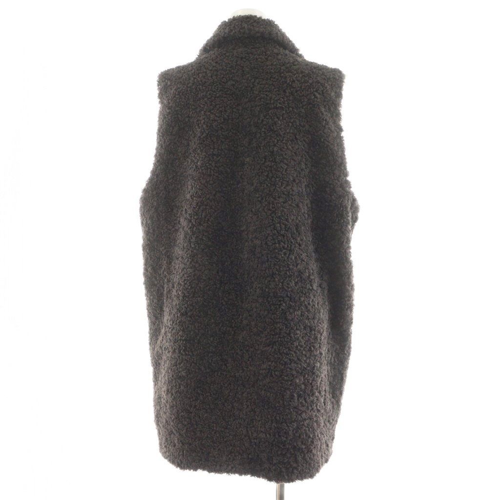 スリードッツ three dots プードルボア テイラードロングベスト Poodle