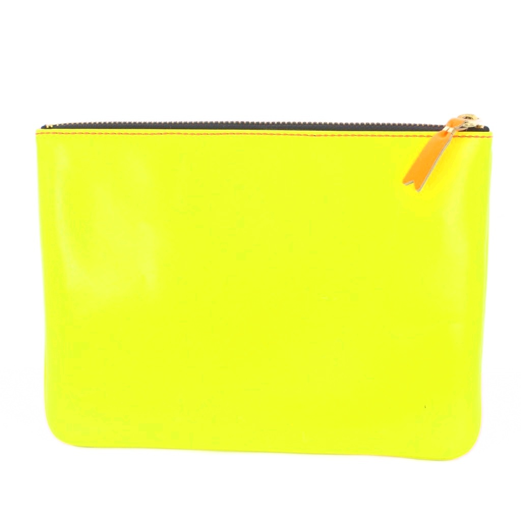 コムデギャルソン COMME des GARCONS 蛍光ポーチ 小物入れ ロゴ バイ