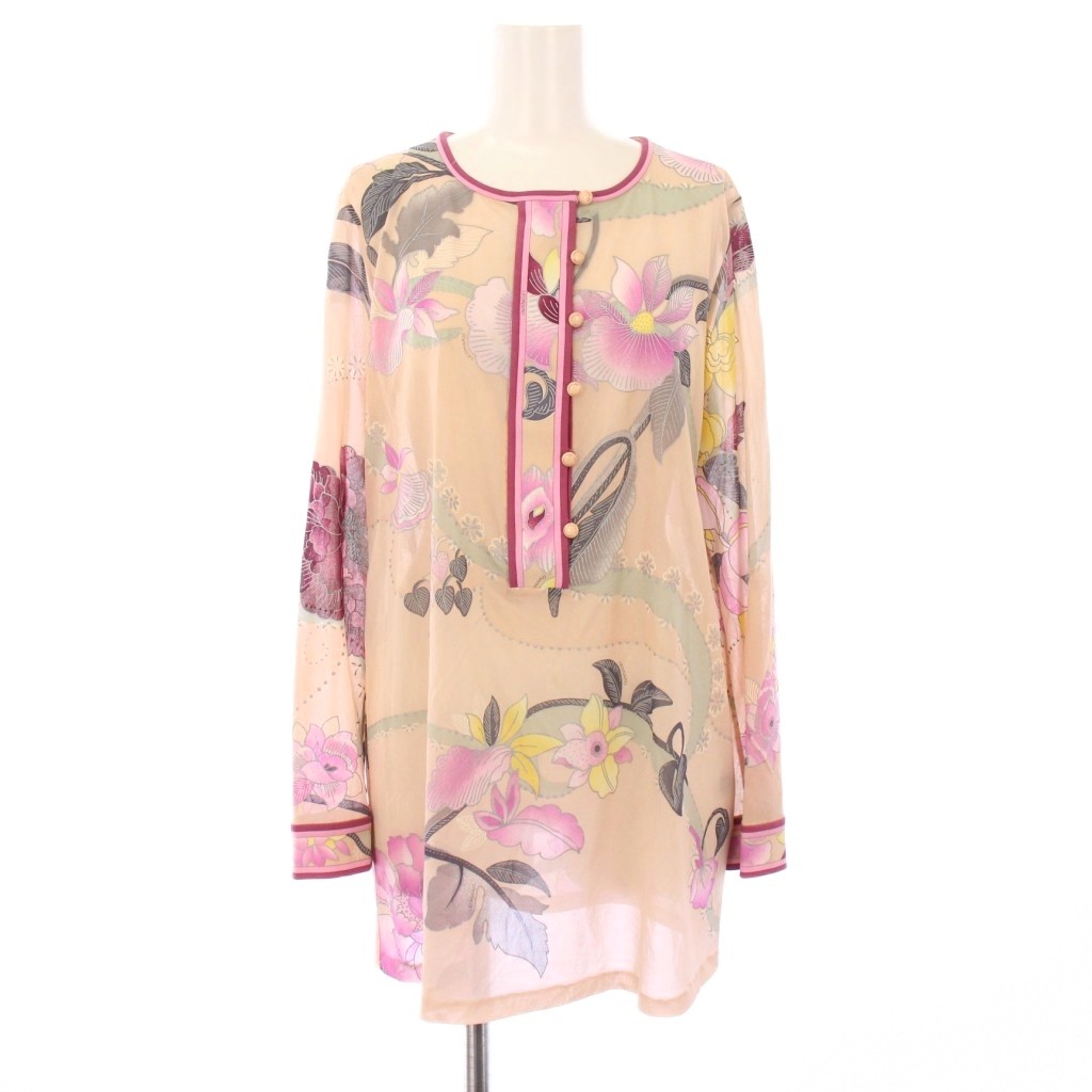 レオナール 花柄 シャツ ブラウス レオナール ファッション シャツ