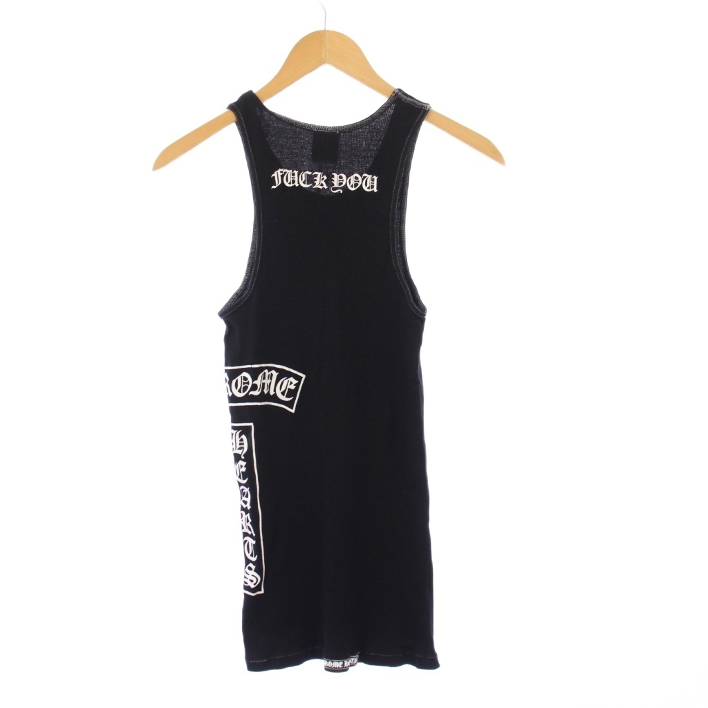 クロムハーツ CHROME HEARTS リブタンクトップ Uネック ストレッチ 