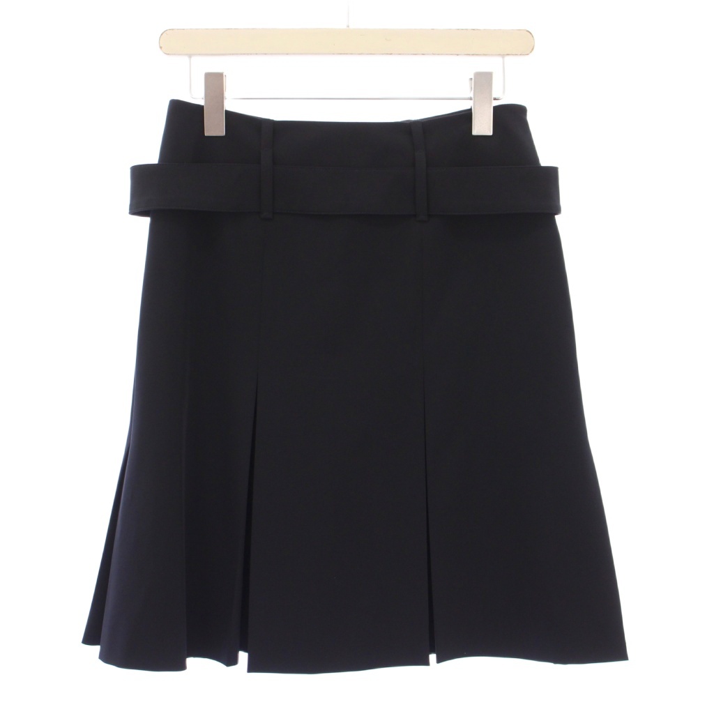 PRADA ブラックフレアスカート40 PRADA プラダスポーツ ナイロン