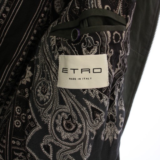 エトロ ETRO シングルライダースジャケット 革ジャン アウター