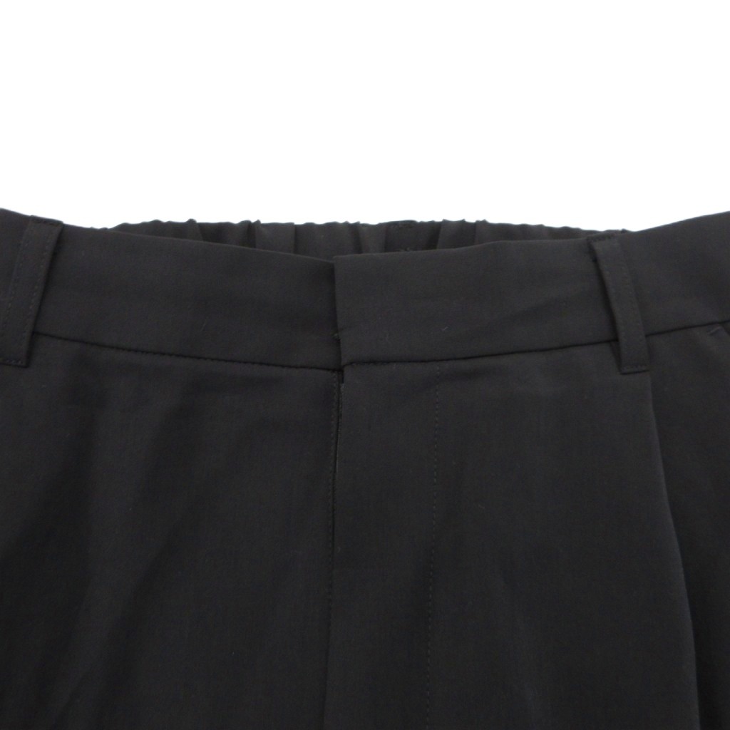 ✨美品✨UNTITLED アンタイトル スーツ　パンツ ブラック　黒　Mサイズ 洗える通勤スーツ】レジェールギャバ ストレッチテーパードパンツ