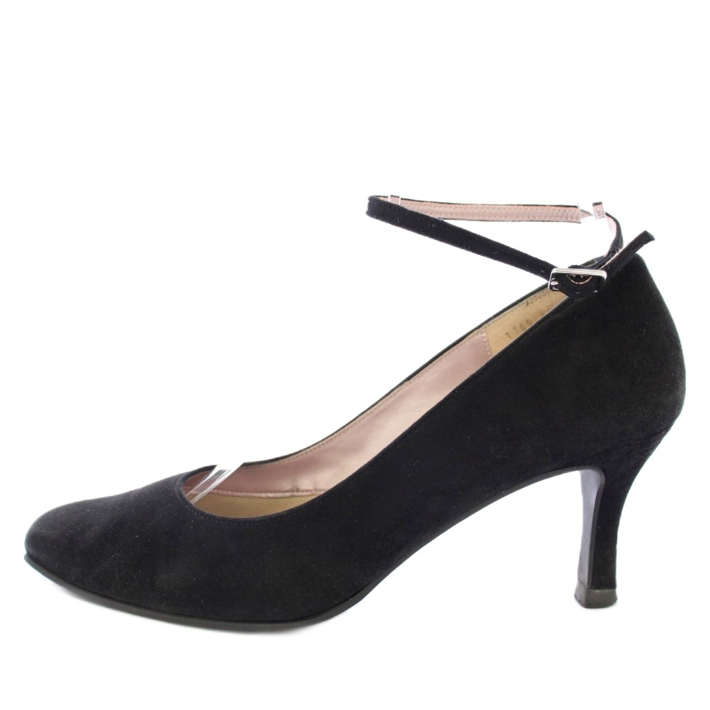 銀座かねまつ GINZA Kanematsu パンプス スクエアトゥ スエード