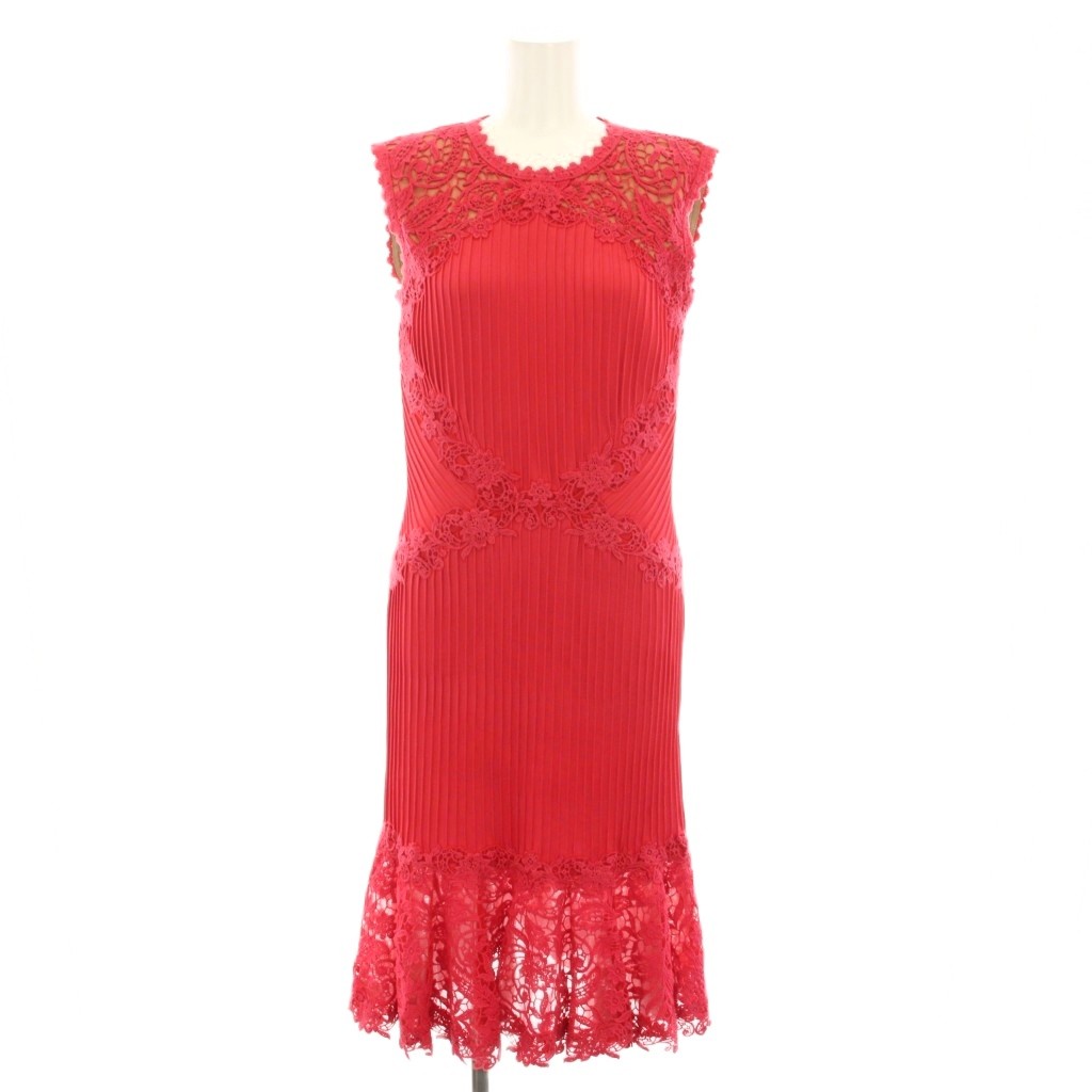 TADASHI SHOJI ピンク ノースリーブ ワンピース M TADASHISHOJI(タダシ