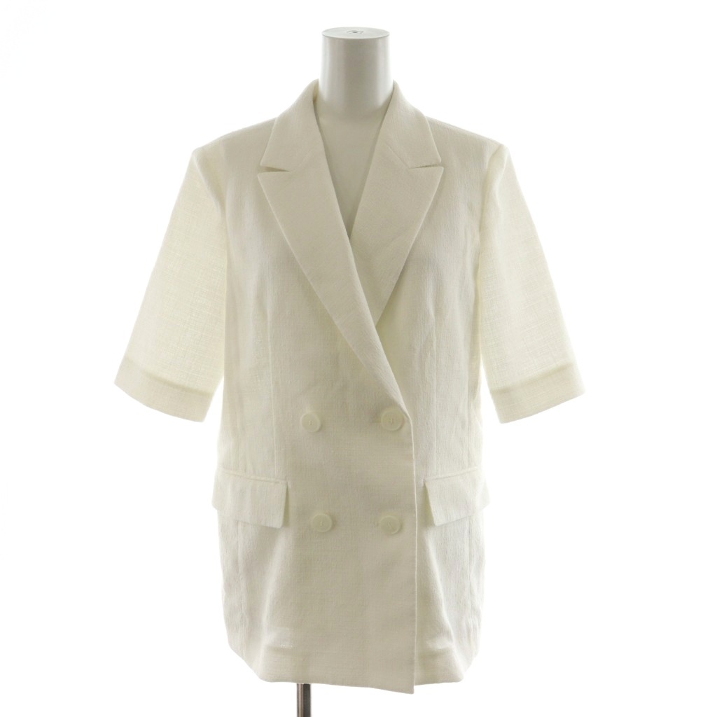 アナイ ANAYI 24SS ブッチャーハーフスリーブジャケット ダブル 半袖  