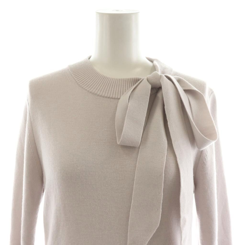 アナイ ANAYI 23AW リボン付タフタドッキングワンピース ロング