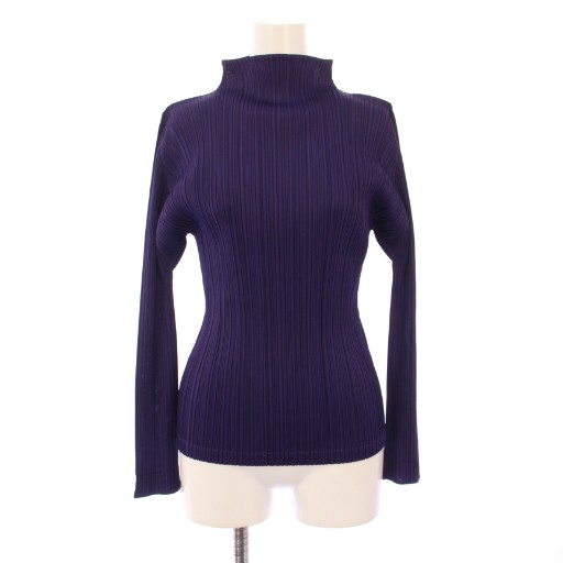 0527 ファッション イッセイミヤケ プリーツプリーズ 紫色 長袖カットソー
