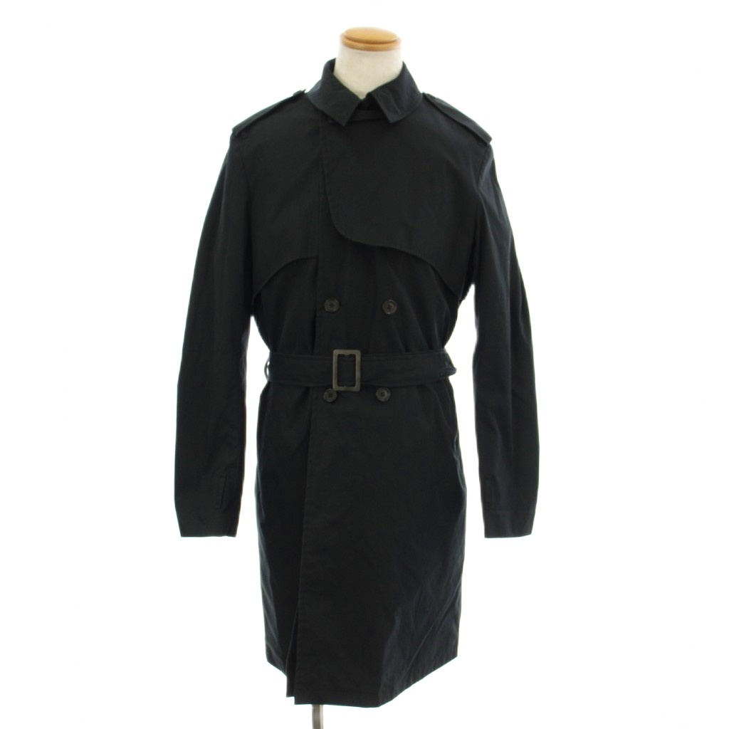 【美品】Bottega Veneta ブラック トレンチコート BOTTEGA VENETA（ボッテガ・ヴェネタ） 【超美品】ボッテガヴェネタ